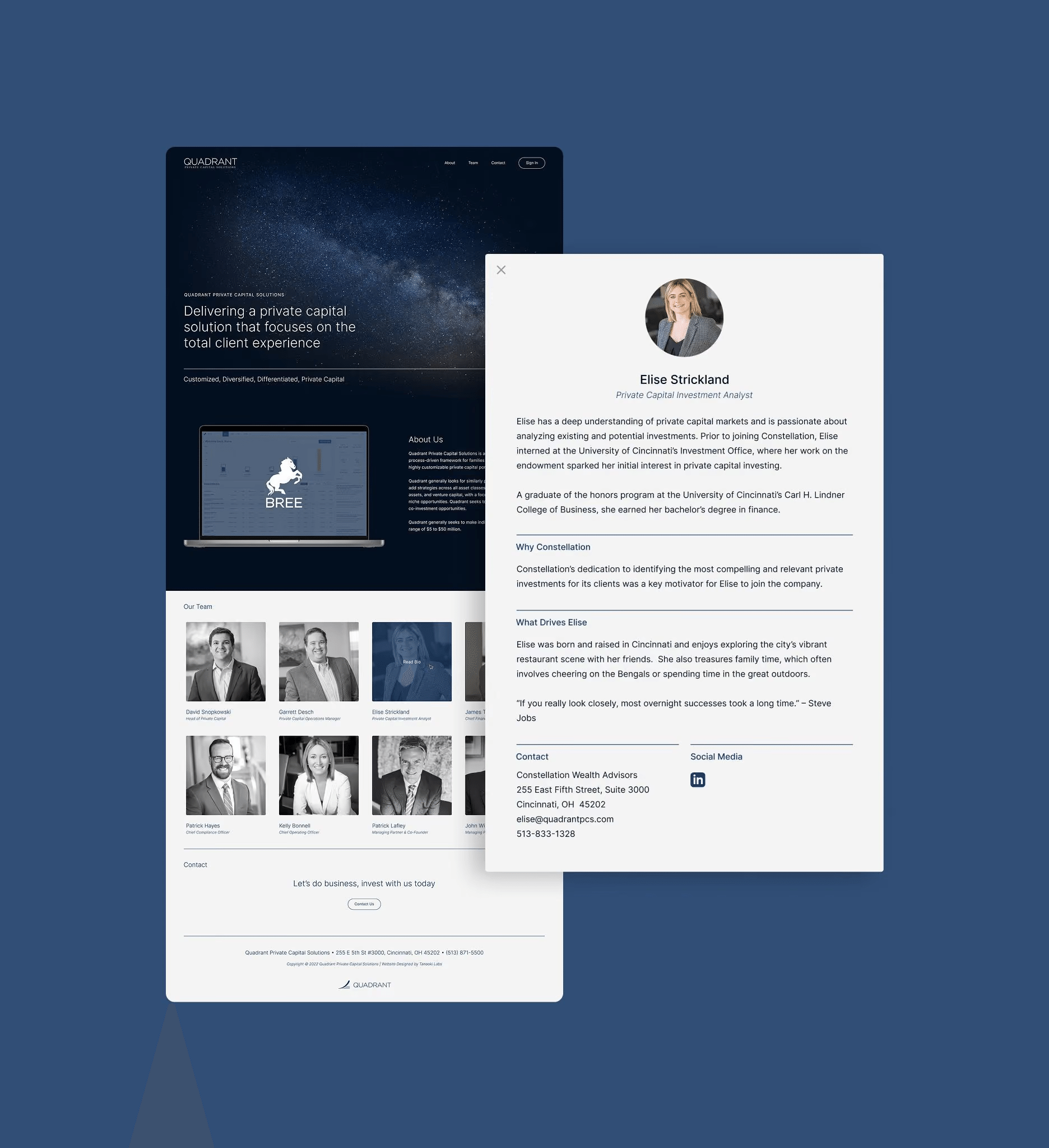 Quadrant Private Capital: Connect the client experience.