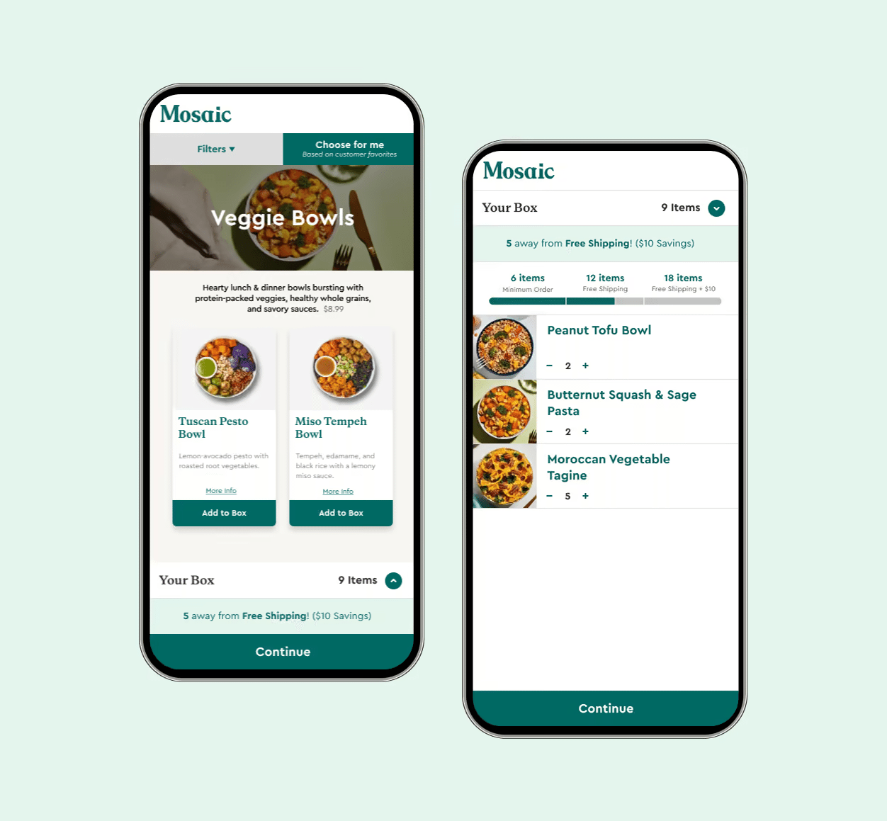 Mosaic Foods: Make room for different appetites.
